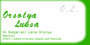 orsolya luksa business card